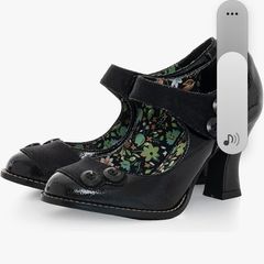 Ruby Shoo Penny Womens Bar Shoe with Hook n Loop Fastening Louis Heel