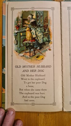 Children's Books. 1x Old Mother Hubbard. 2 X The Gingerbread Man. 3x The Childs Garden Of Verse. By Robert Louis Stevenson Illustrated.