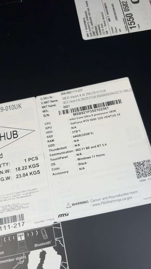Gaming Pc 5090 285k Ddr5 32gb Ddr5