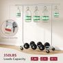 Heavy Duty Clothing Rack Load 350 LBS, Rolling Garment Rack with Wheels and Extendable Rod Chrome Image 3