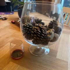 Giant whiskey glass vase