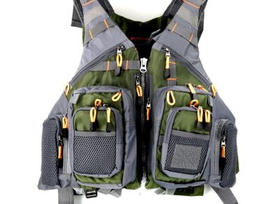 Fishing vest. Buoyancy aid. Life jacket. Adjustable. Multi-pocket. Fly fishing.
