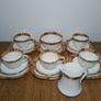 Vintage Royal Albert Bone China Porcelain coffee tea cupcake set saucer cake plate Image 3