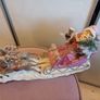Long santa in sleigh christmas decoration Image 2