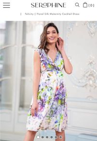 Pregnancy Seraphine Silk Cocktail Dress