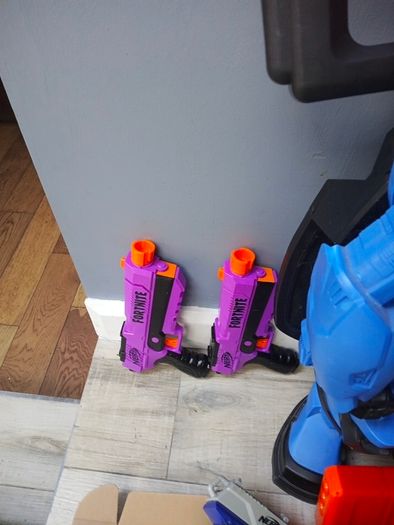 nerf guns and robot