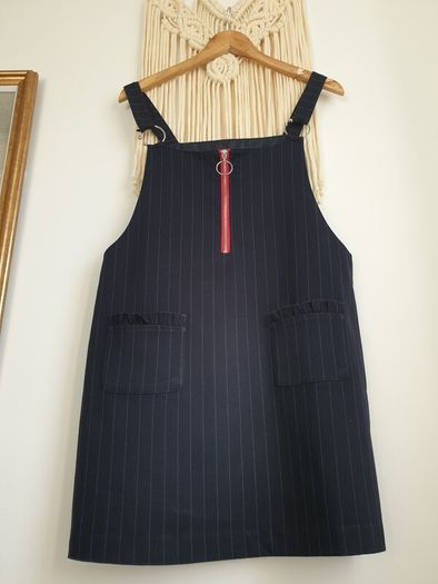 Mango Pinafore Dress Size Large