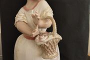 Vintage Nao by Lladro. Girl with Flower Basket.