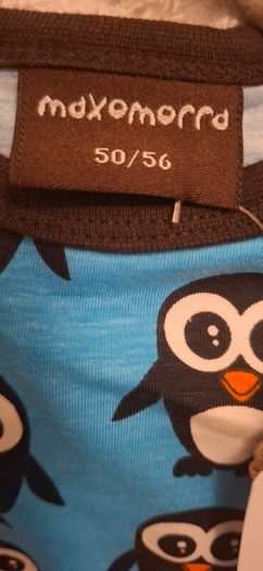 BNWT Maxomorra Penguin Bodysuit Winter 2015 Size 50/56