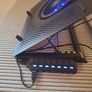 Laptop cooling and tilt stand c/w extra USB and lights... AS NEW Image 3