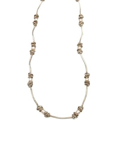 Vintage 925 Sterling Silver & Cultured Pearl Necklace
