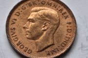 1943 Farthing United Kingdom Coin
