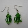 Handmade earrings.Frog earrings,Jewellery,Gift,Drop earrings Image 2