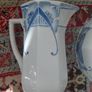 Antique French wash basin and pitcher jug by Ceranord St Amand early 1900s Image 9