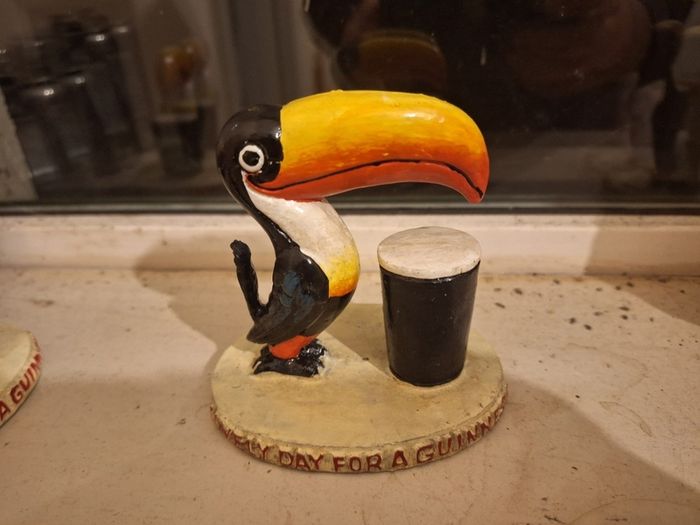 Vintage Guinness Toucan and pint advertising figurine