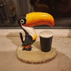 Vintage Guinness Toucan and pint advertising figurine