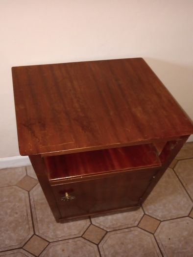mid century teak locker