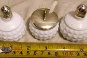 unusual white cruet set