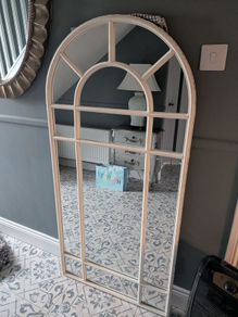 Metal Stressed Arched Window Mirror #reduced#
