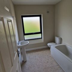 Bath, Toilet, Sink, Radiator, Wall Lamp. From new house. Must go this week
