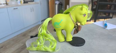 Custom Hand Painted Dinosaur using a 1982 MLP G1 My Little Pony
