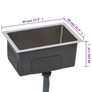 Handmade Kitchen Sink Stainless Steel Image 6