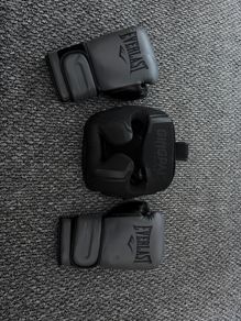 boxing gloves and headgear
