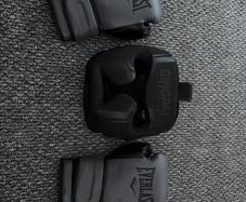 boxing gloves and headgear
