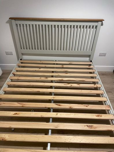 Oak King size bed frame & Mattress