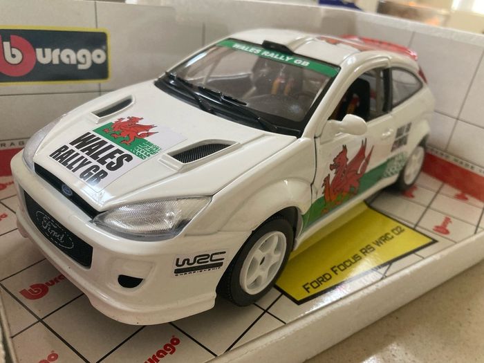 Ford Focus RS WRC 02 Wales 1/18 Burago extremely rare