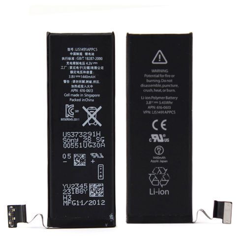 iPhone 5 Replacement Li-ion Battery 3.8V 1440mAh 0 Cycle