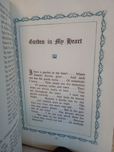 Garden in My Heart: Poems Flowers of Faith and Friendship by James J. Metcalfe (HQ705)