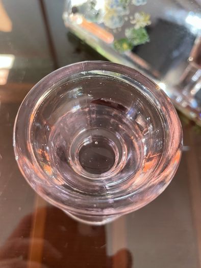 Antique Victorian 19th Century Glass Ice Cream Penny Lick or Deception Glass