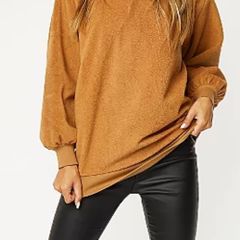 Lovely Tan Fleece Sweatshirt
