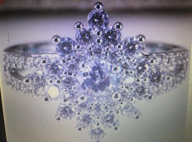 Sterling Silver Vintage Cluster Ring