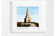 Killiney Hill Obelisk,4 inch framed print by artist Helen Mathews