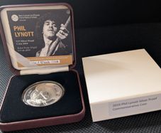 Ireland 15 Euro Silver Proof Coin. 2019. Phil Lynott Uncirculated