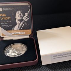 Ireland 15 Euro Silver Proof Coin. 2019. Phil Lynott Uncirculated