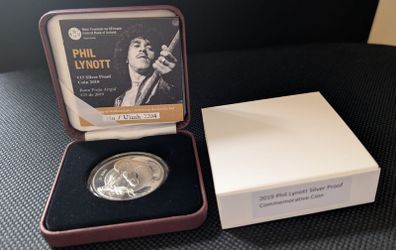 Ireland 15 Euro Silver Proof Coin. 2019. Phil Lynott Uncirculated