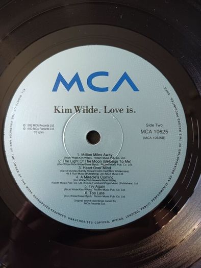 Kim Wilde  Love Is Vinyl Album