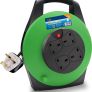 ExtraStar 13A Electrical Extension Reel, 4 Sockets Cable Reel with Winding Handle 1100W/3120W Thermal Cut Out, Heavy-Duty 10M Extension Lead - Green Image 3
