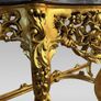 Carved Gilt Wood Console Table with Shaped Marble Top Image 5