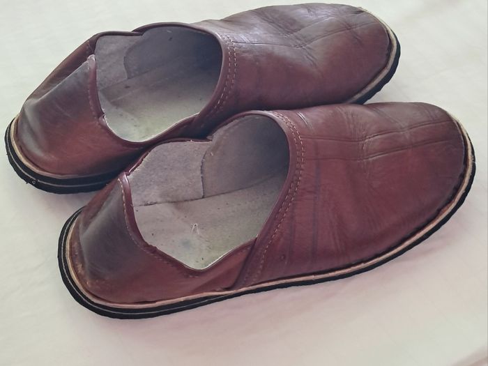 Moroccan Leather Outdoor Babouches/Mules