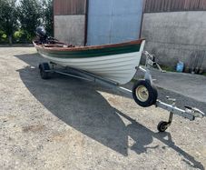 Fibreglass boat and trailer