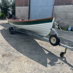 Fibreglass boat and trailer