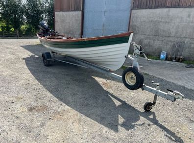 Fibreglass boat and trailer