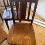 X4 wooden dining chairs Image 2