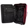 Five Piece Travel Luggage Set Red Image 2