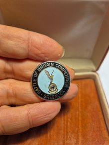 Rare Vintage Enamel Battle Of Britain Competition, Greenock Medal