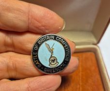 Rare Vintage Enamel Battle Of Britain Competition, Greenock Medal